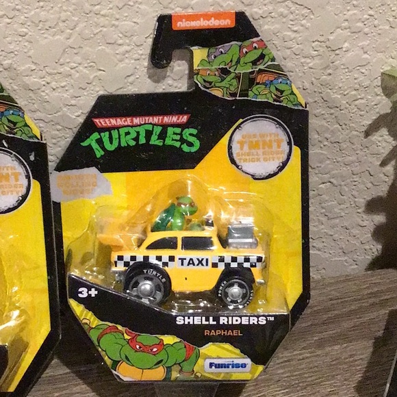 Teenage Mutant Ninja Turtles TMNT Nickelodeon Shell Riders Set Of 4 Cars New - Picture 9 of 9